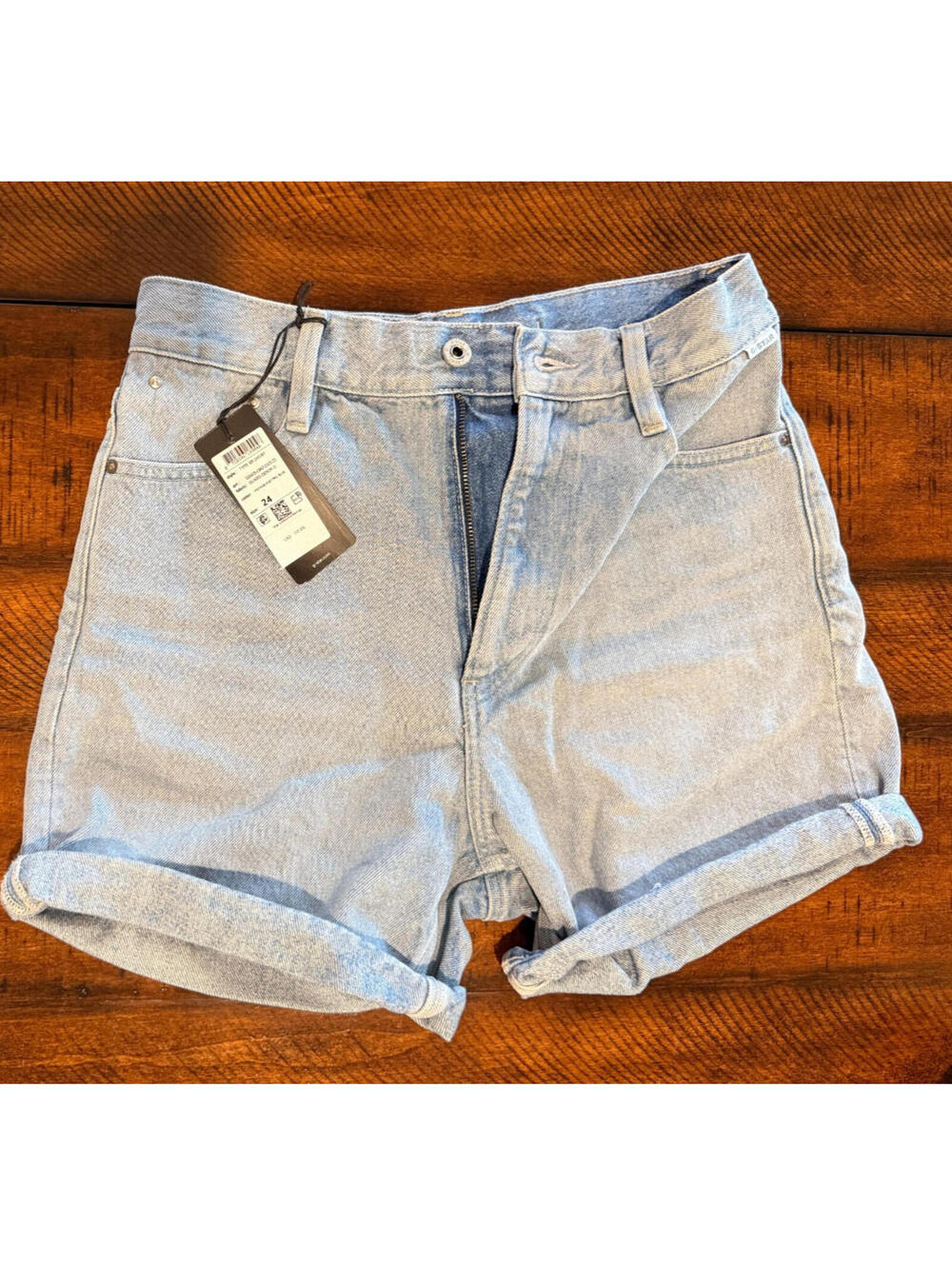 G Star Raw - Women's Type 89 Denim Short, Vintage Electric Blue, Size 24